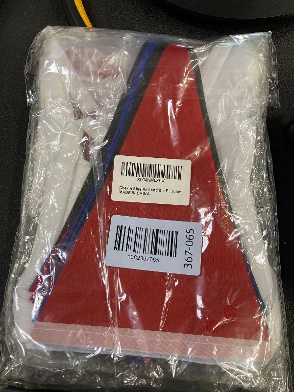 Photo 1 of ***FACTORY SEALED***
Ckexin Blue Red and Black Pennant Banner Flags Garland Streamers Party Decorations for Birthday Wedding Classroom Graduation 66Feet 60Flags***FACTORY SEALED***