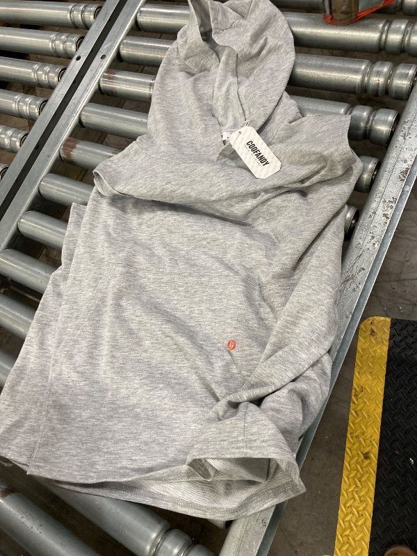 Photo 1 of ***BLACK SHIRT IS MISSING***COOFANDY Men's 2 Pack Workout Hooded Tank Tops Muscle Sleeveless Gym Hoodie***M***BLACK SHIRT IS MISSING***