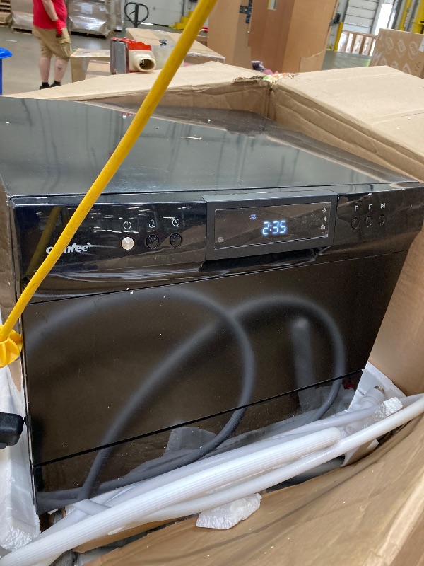 Photo 1 of *999It is used; it is unknown whether any parts are missing, and it is unknown whether it functions 100%.999*B0CNG8MDWB***COMFEE’ Countertop Dishwasher, Energy Star Portable Dishwasher, 6 Place Settings & 8 Washing Programs, Speed, Baby-Care, ECO& Glass,