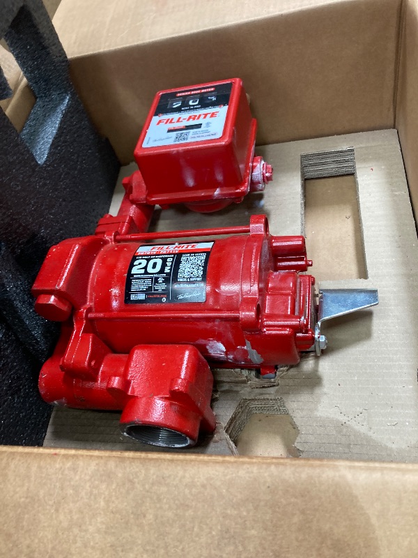 Photo 1 of ***It is used; it is unknown whether any parts are missing, and it is unknown whether it functions 100%.****FILL-RITE 115-Volt 1/3 HP 20 GPM Fuel Transfer Pump With Discharge Hose Manual Nozzle and Mechanical Gallon Meter FR701V