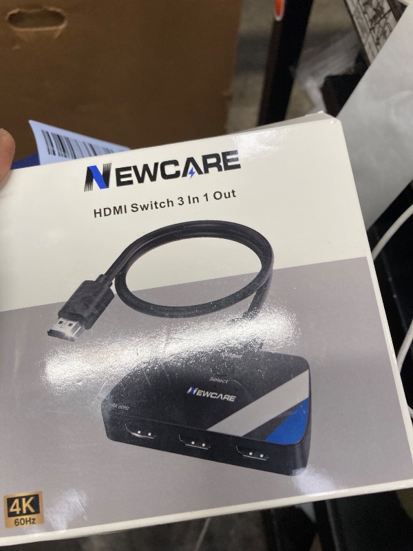Photo 1 of [Upgrade] HDMI Switch 3 in 1 Out, 4K@60Hz HDMI 2.0 Switch Splitter with 2.6FT Long HDMI Cable, 3-Port HDMI Switcher Selector, Supports 4K 30Hz 3D 1080P HDCP2.2 for PS5 Xbox DVD Player Fire Stick PC