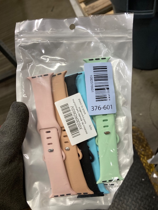 Photo 1 of (6 Pack) Sport Band Compatible with Apple Watch Bands 38mm 40mm 41mm 42mm 44mm 45mm 49mm Silicone iWatch Band Ultra 2/Ultra SE Series 9 8 7 6 5 4 3 2 1 Women Men (38mm/40mm/41mm M/L, White/Milk