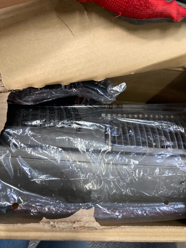 Photo 1 of ***HAS CRACKS AND COLOR DAMAGE**Lasko Oscillating Tower Fan with Remote, Quiet Floor Fans for Bedroom, 42", Woodgrain and Grey, T42954