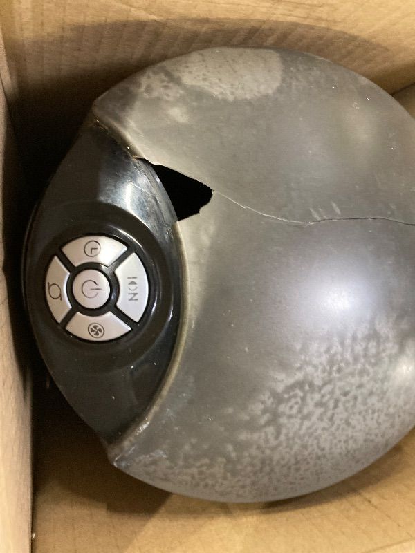 Photo 1 of ***HAS CRACKS AND COLOR DAMAGE**Lasko Oscillating Tower Fan with Remote, Quiet Floor Fans for Bedroom, 42", Woodgrain and Grey, T42954