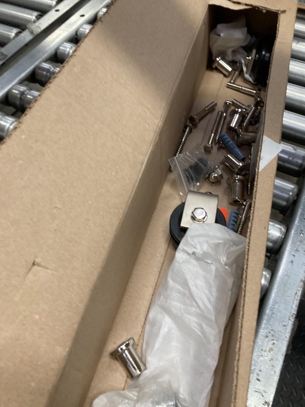 View 3 of ****************PARTS ONLY*************VEVOR 8FT Brushed Nickel Sliding Barn Door Hardware Kit, 330 LBS Weight Capacity, Compatible with 42 to 48 Inches Width & 1-3/8 to 1-3/4 Inches Thickness Single Door, Durable Track & J-Shape Roller