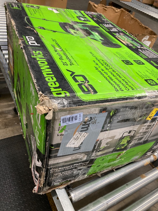 View 4 of **NO REFUNDS NO RETURNS-FOR PARTS ONLY/NO BATTERY NO CHARGER**** Greenworks 80V 21" Brushless Cordless (Push) Lawn Mower (75+ Compatible Tools), 4.0Ah Battery and 60 Minute Rapid Charger Included