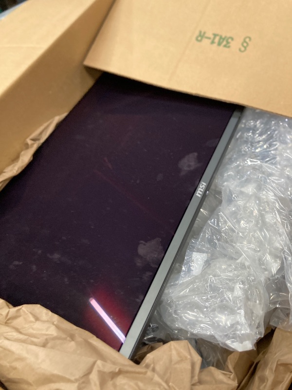 Photo 1 of ***DAMAGED -NON-FUNCTIONAL -SELLING AS PARTS ONLY*** msi MAG 272UP QD-OLED X24 27-Inch 4K UHD Gaming Monitor, 3840 x 2160, Quantum Dot OLED Panel, 240Hz, 0.03ms, DisplayHDR True Black 400, AMD FreeSync™ Premium Pro, USB C (15W PD), Frame-Less, Black no re