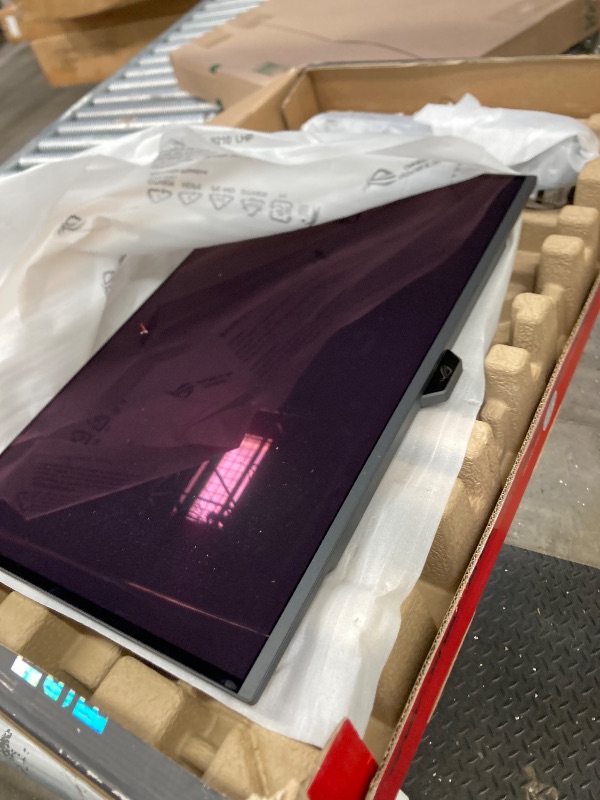 Photo 1 of *** no return and no refund ASUS ROG Swift 27” 4K QD-OLED Gaming Monitor (PG27UCDM) - 240Hz, 0.03ms, Custom Heatsink, Neo Proximity Sensor, G-SYNC Compatible, 99% DCI-P3, True 10-bit color, DisplayPort 2.1a UHBR20, 3 yr warranty