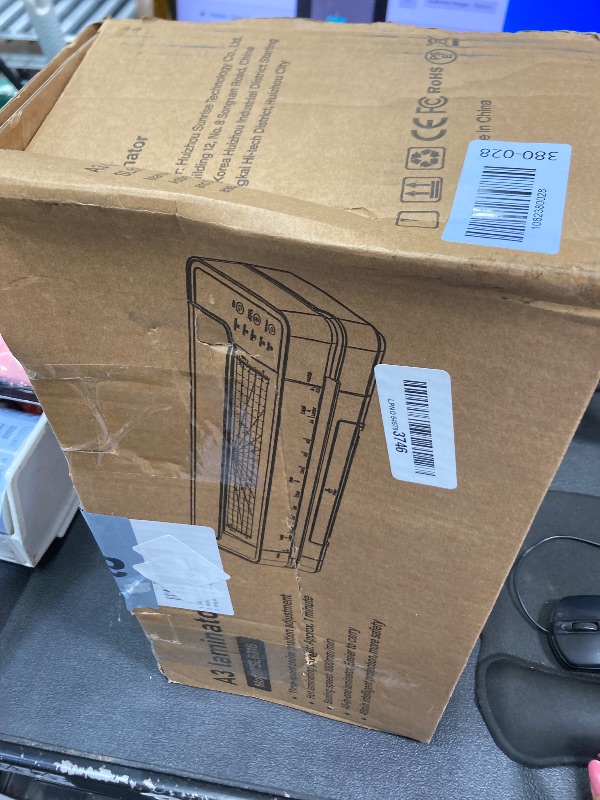 Photo 1 of **MISSING PARTS***Commercial Laminator Machine 13 Inch 4-Roller, 55s Fast Warm-Up Never-Jam Lamination Machine, 3-10 Mil Thickness, Supports 11x17 & A3 Document Laminating, Includes 30 Laminating Sheets White