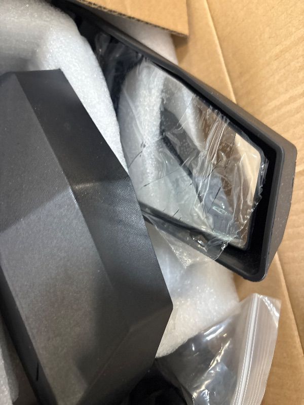Photo 1 of **ONE MIRROR IS DAMAGED**
KIWI MASTER Side Mirrors for 2020-2026 Polaris RZR Pro XP/Pro S/Pro R/Turbo R/ 4 (Not RZR XP) Accessories, Adjustable Folding Rear View Mirror 2883762, Pair