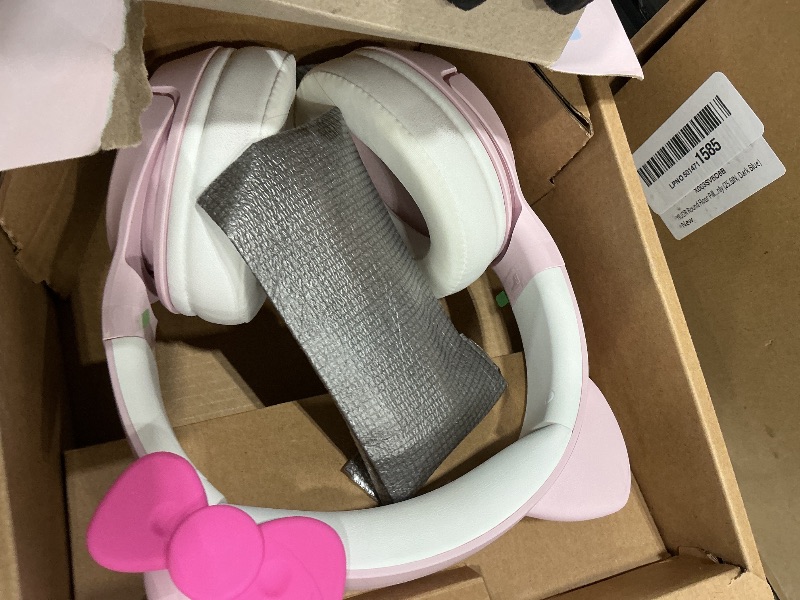 Photo 1 of [CLERK NOTES] [DAMAGED] Razer Kraken Kitty V2 BT Wireless RGB Headset: Chroma RGB - Bluetooth 5.2-40 mm Drivers - 40 Hr Battery w/Type C Charging - Hello Kitty & Friends Edition