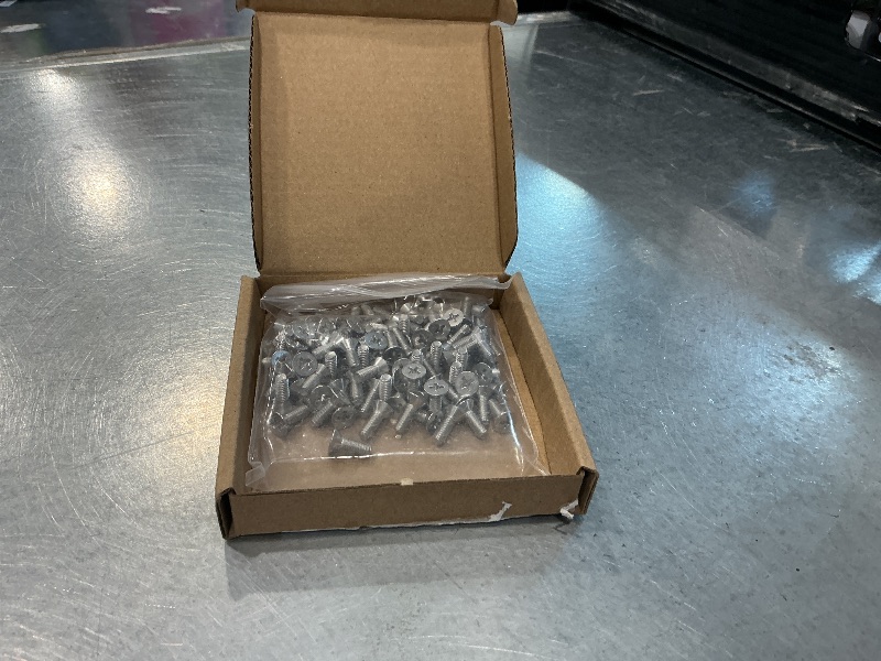 Photo 1 of #8-32 x 1/2" (100 Pack) Phillips Flat Head Machine Screws, Stainless Steel 304 (18-8), UNC Coarse Thread, Countersunk Head Machine Screws, Phillips Drive #2