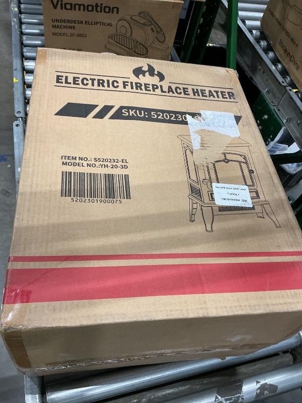 Photo 1 of ***AS IS - NO RETURNS - SALE FINAL - FOR PARTS ONLY*** ZAFRO Electric Fireplace Stove, 5100 BTU Quick Heating Electric Fireplace Heater with Adjustable Flame Brightness, 1000W/1500W Thermostat, for Living Room, Bedroom