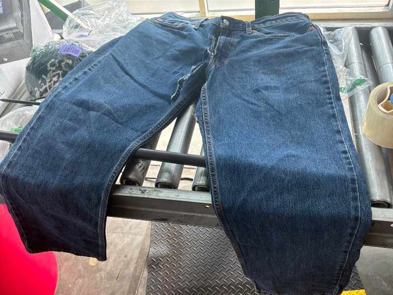 Photo 1 of [Check Live Photos] Levi's Men's 550 Relaxed Fit Jeans (Also Available in Big & Tall), Dark Stonewash, 35W x 30L