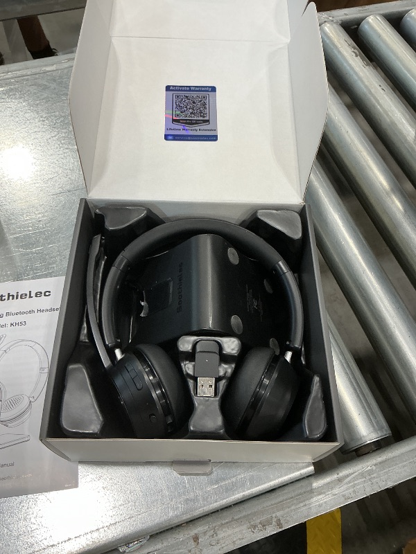 Photo 1 of (Upgraded Version) Wireless Headset, Bluetooth Headset with Noise Cancelling Microphone, Best Headphones with Mic Mute & USB Dongle for PC/Computer/Laptop/Cell Phones/Remote Work/Call Center