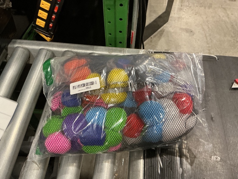 Photo 1 of 100 Pcs Reusable Water Balloons,Colorful Splash Balls,Reusable Soaker Ball,Outdoor Games Water Soft Balls for Backyard,Pool,Beach,Party Favors