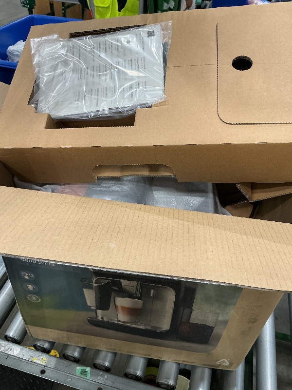 Photo 1 of ***UPDATED 6/21*** Philips 4400 Series Fully Automatic Espresso Machine, LatteGo Milk System, Integrated Grinder, 12 Hot & Iced Coffee Pre-Sets, Quick Start, SilentBrew, 15-Bar Pressure, Black Chrome (EP4444/90)