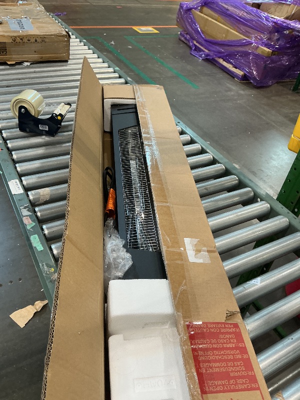 Photo 1 of ***FINAL SALE NO RETURN. FOR PARTS *** 1500W Electric Patio Heater, 36inch Infrared Heater with Remote, IPX5 Waterproof Infrared Tower Space Heater, 2 Heat Levels, 12H Timers, Tip-Over & Overheat Protection for Garage, Indoor, Home