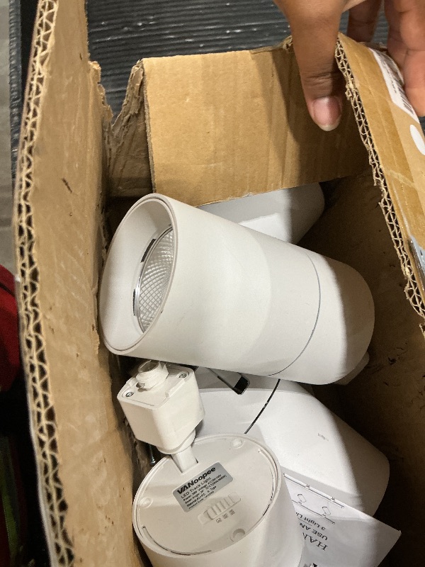 Photo 1 of VANoopee 3-Color 30W H Track Lighting Heads Dimmable Bright LED Track Lighting Fixtures Accent Task Retail Kitchen Ceiling Spotlight Track Light H Type Pack of 4 - Flicker Free CRI90+ 36° 3000lm White