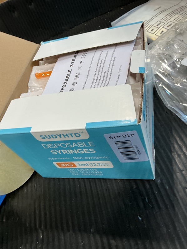 Photo 1 of 100 Pack 1ml/cc 30G 1/2Inch Syringes, Lab Syringes, Individual Package
