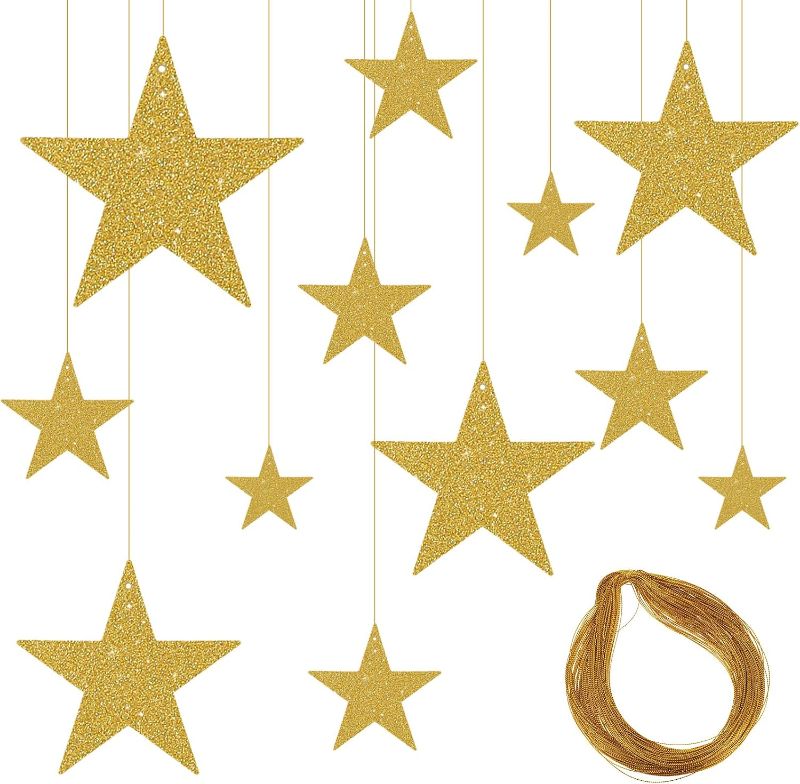 Photo 1 of *** STOCK PHOTO SIMILAR NOT EXACT *** ( UNKNOWN QUANTITY) PARTY DECORATIONS GOLD STARS AND HEARTS