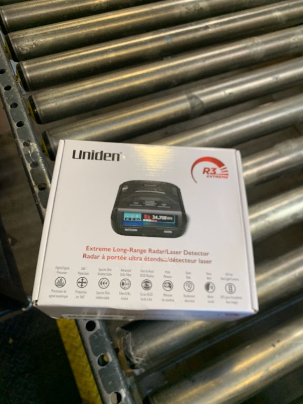 Photo 1 of Uniden R3 EXTREME LONG RANGE Laser/Radar Detector, Record Shattering Performance, Built-in GPS w/ Mute Memory, Voice Alerts, Red Light & Speed Camera Alerts, Multi-Color OLED Display , Black