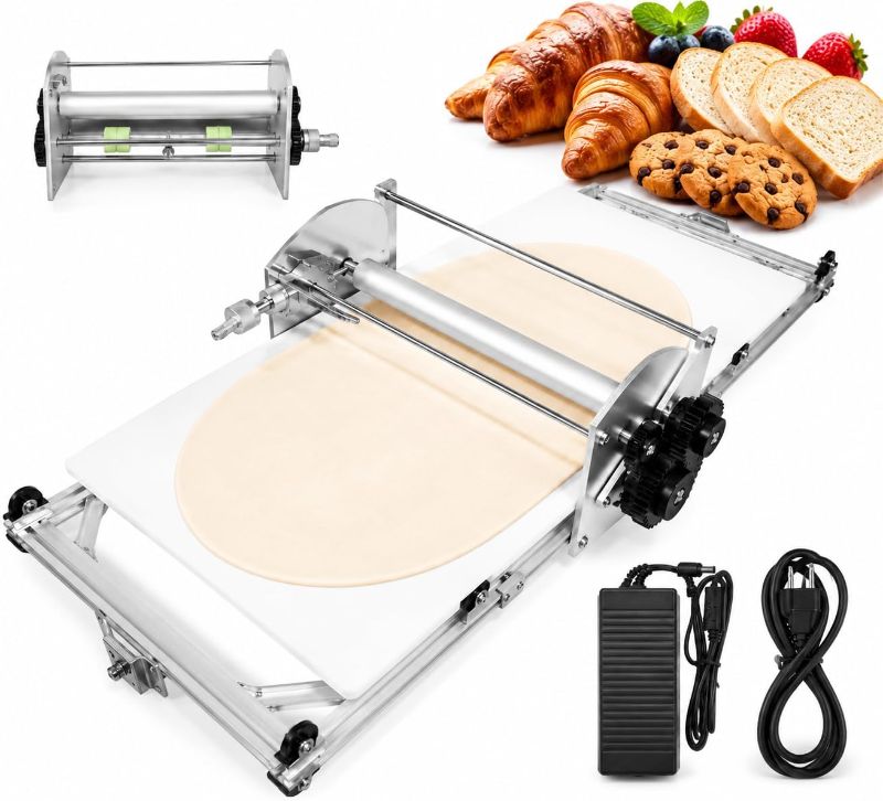 Photo 1 of 51.18"×22.44" Electric Dough Sheeter for Bakery Pizza Croissant Pastry | Electric dough sheeter, Foldable dough sheeter