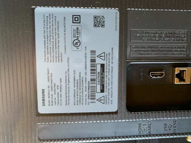 Photo 1 of Samsung 4K Class Crystal UHD U7900F LED Smart TV