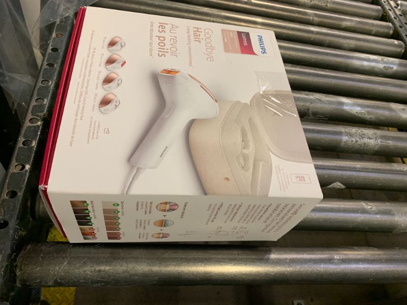 Photo 1 of Philips Lumea 9000 Series IPL Hair Removal Device Permanent Laser Hair Reduction for Women & Men, Easy and Comfortable Use at Home, SenseIQ, 4 Attachments for Body, Face, Bikini & Underarms, BRI984/03