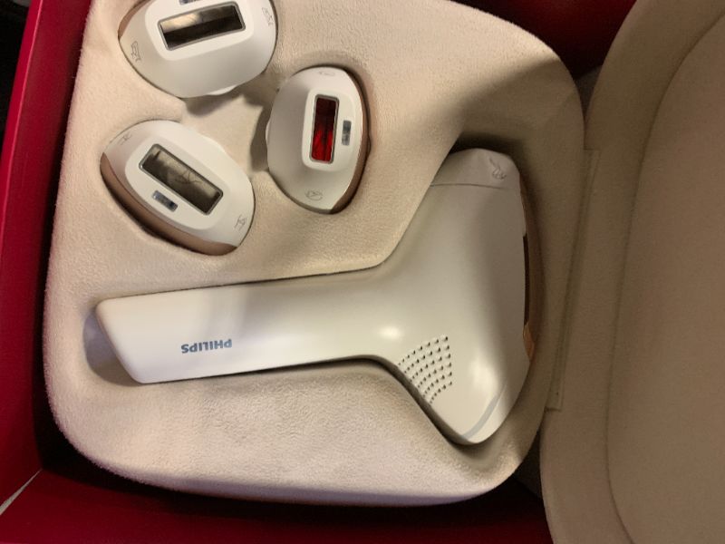 Photo 1 of Philips Lumea 9000 Series IPL Hair Removal Device Permanent Laser Hair Reduction for Women & Men, Easy and Comfortable Use at Home, SenseIQ, 4 Attachments for Body, Face, Bikini & Underarms, BRI984/03