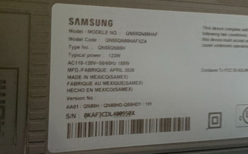 Photo 1 of Samsung 55-Inch Class OLED 4K S85F Series, Vision AI Smart TV (2025 Model, 55S85F) Object Tracking Sound Lite w/Dolby Atmos, NQ4 AI Gen2 Processor, Contour Design, Color Booster Pro, Alexa Built-in