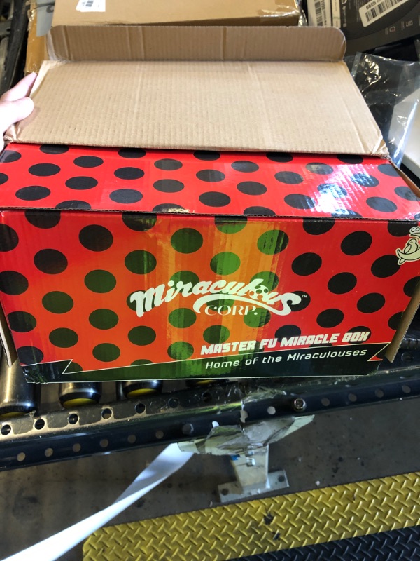 Photo 1 of corimori Miraculous Ladybug Officially Licensed Wooden Chest, Master Fu Miracle Box, 26 cm