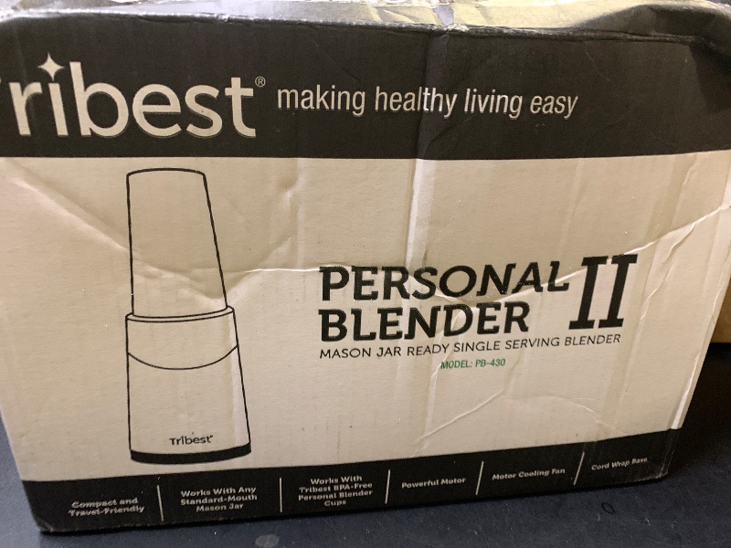 Photo 1 of Tribest PB-430WH Personal Blender II, White