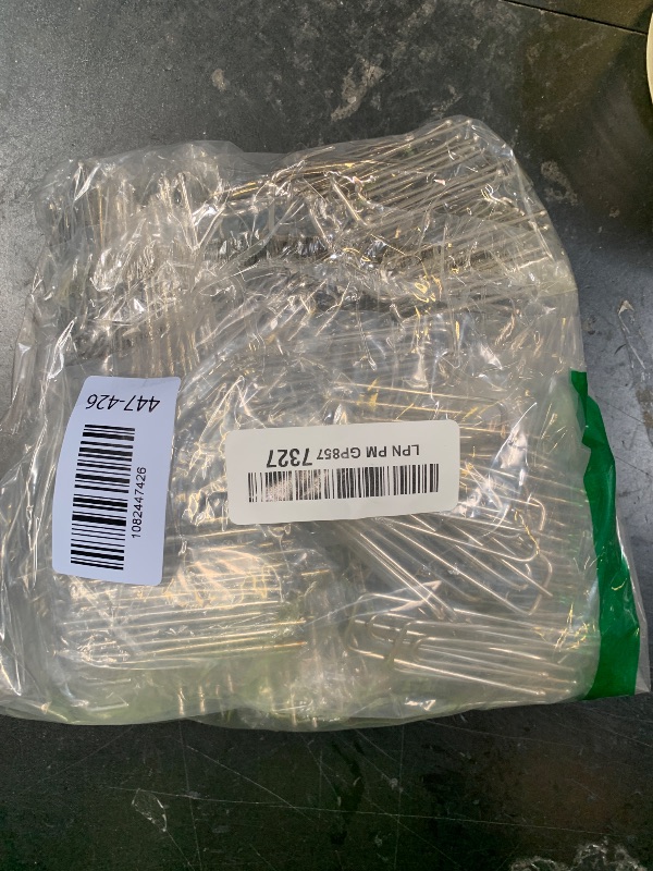 Photo 1 of 100 Pcs Stainless Steel Curtain Pleat Hook, Dveda Drapery Hooks Traverse Pleater, Curtain Pleater Tape Hooks, 4 Prongs Pinch Pleat Clips Hooks for Window Door Bathroom CurtainLPNPMGP8577327