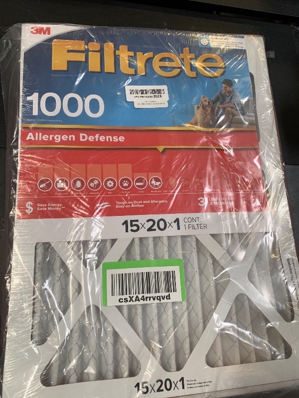 Photo 1 of 3M Filtrete Micro Allergen Reduction Air Filter