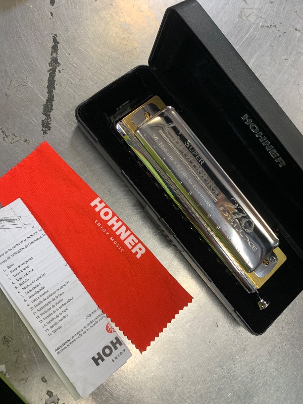 Photo 1 of Hohner Super Chromonica Silver Harmonica, Key of G