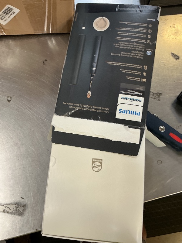 Photo 1 of Philips Sonicare DiamondClean 9900 Prestige Electric Toothbrush - with SenseIQ Technology and Advanced AI App, 5 Brushing Modes, 3 Intensity Levels, Charging Travel Case,Midnight Blue, Model HX9990/12