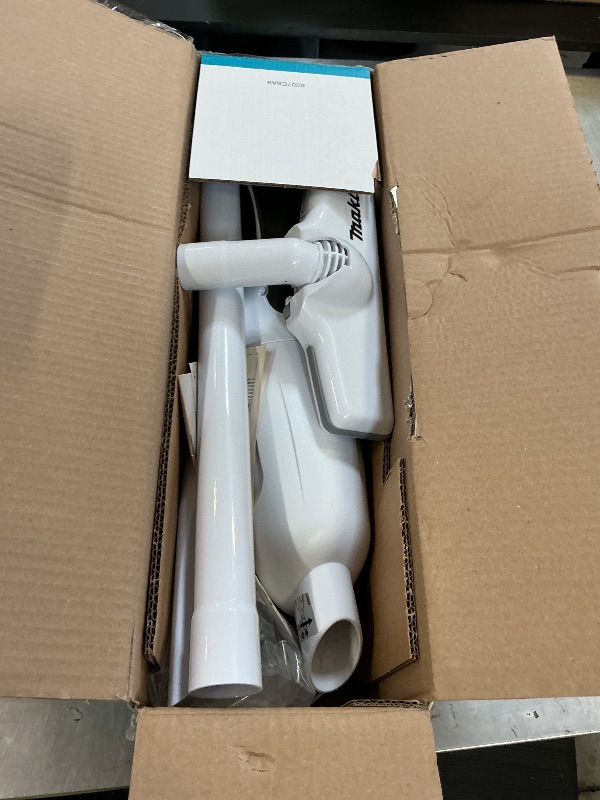 Photo 1 of Makita XLC02ZW 18V LXT Lithium-Ion Compact Cordless Vacuum, Tool Only, White