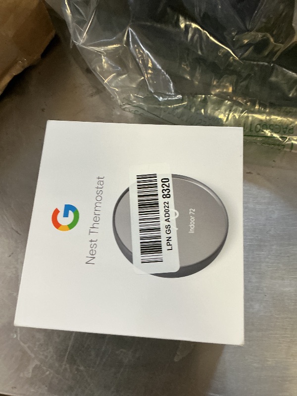 Photo 1 of Google Nest Thermostat - Smart Thermostat for Home - Programmable Wifi Thermostat - Charcoal