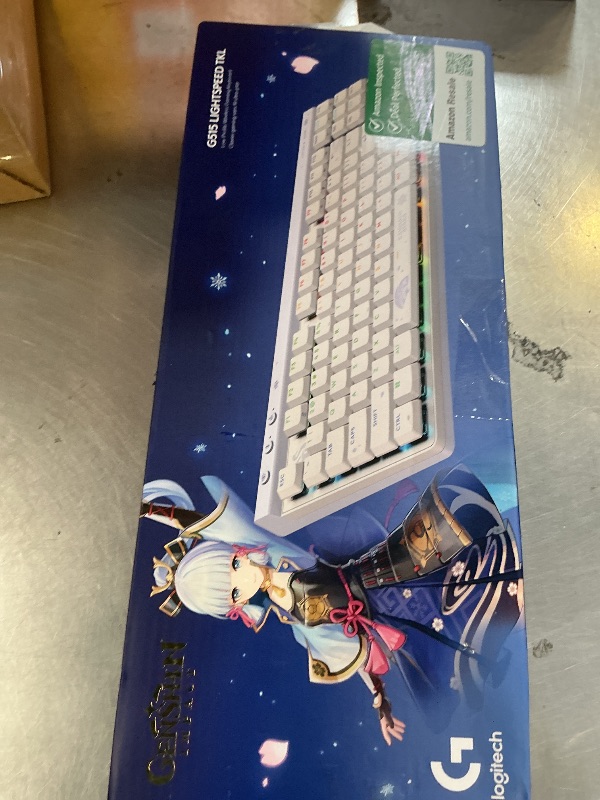 Photo 1 of Logitech G515 Wireless Gaming Keyboard TKL, Low Profile, Kamisato Ayaka Special Edition, LIGHTSYNC RGB, Thin Tenkeyless Design, Double-Shot PBT Keycaps, Tactile Brown Mechanical Switches