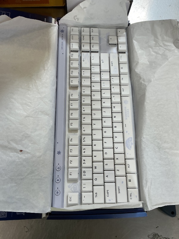 Photo 1 of Logitech G515 Wireless Gaming Keyboard TKL, Low Profile, Kamisato Ayaka Special Edition, LIGHTSYNC RGB, Thin Tenkeyless Design, Double-Shot PBT Keycaps, Tactile Brown Mechanical Switches