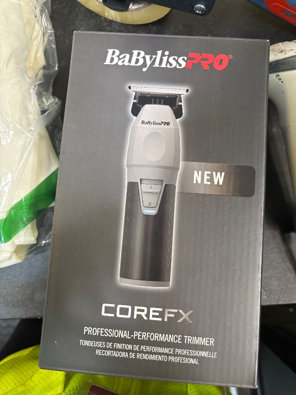 Photo 1 of BaBylissPRO COREFX Professional Cordless Beard Trimmer for Men with High-Speed 6,800 RPM Motor and Stainless Steel T-Blade for Precision Detail Work