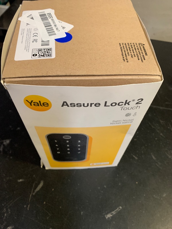 Photo 1 of Yale Security Assure Lock 2 Touch Deadbolt, Satin Nickel Keyed Smart Entry Door Lock with Wi-Fi Connected Keypad and Fingerprint Scanner for Code Entry and Remote Access, YRD410-F-WF1-619