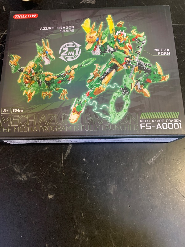 Photo 1 of TIALLOW Dragon Rising Mech Building Sets for Adults,Mecha Suit 2-in-1 Transforming Robot Building Blocks Toy,Transform Action Figure Building Kits Models, for Kids Boys Ages 8-14 Year (Dragon Knight)