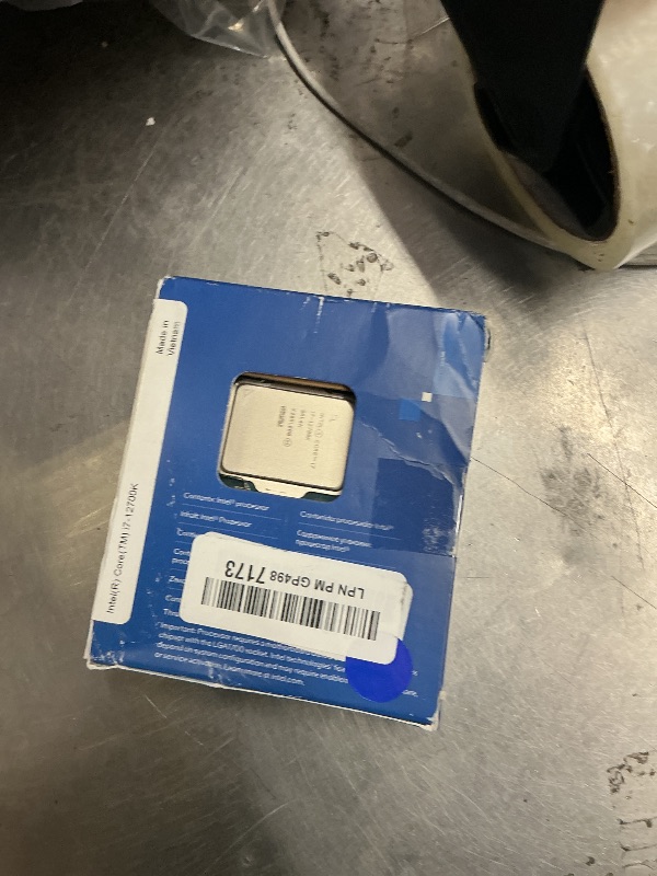 Photo 1 of Intel Core i7-12700K Gaming Desktop Processor with Integrated Graphics and 12 (8P+4E) Cores up to 5.0 GHz Unlocked LGA1700 600 Series Chipset 125W