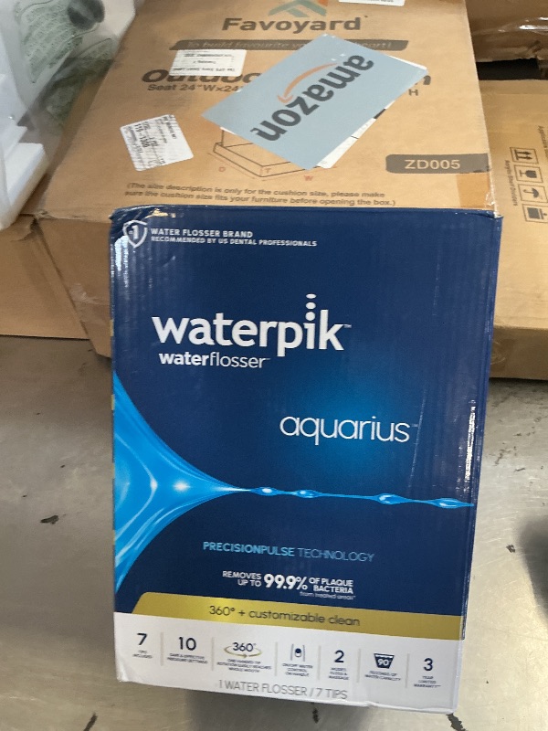 Photo 1 of Waterpik Aquarius Water Flosser For Teeth Cleaning, Gums, Braces, Dental Care, Electric Power With 10 Settings, 7 Tips For Multiple Users And Needs, ADA Accepted, Black WP-662, Packaging May Vary