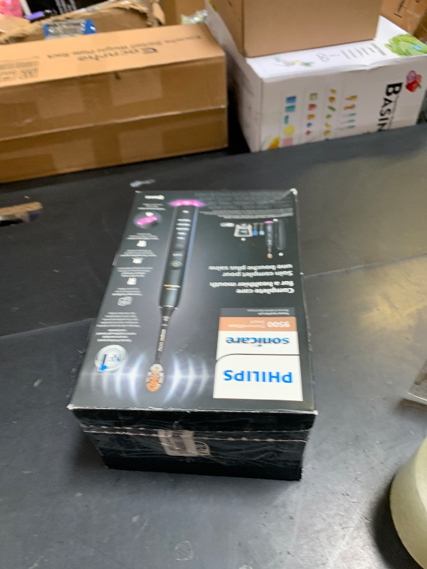 Photo 1 of Philips Sonicare DiamondClean Smart 9500 Electric Toothbrush - Sonic Toothbrush with App, Pressure Sensor, 15 Brushing Settings, Replacement Reminder, USB Charging Travel Case, Black, Model HX9923/11