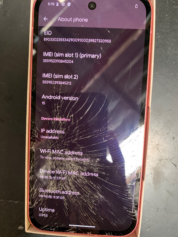 Photo 1 of Google Pixel 9a with Gemini - Unlocked Android Smartphone with Incredible Camera and AI Photo Editing, All-Day Battery, and Powerful Security - Peony - 128 GB