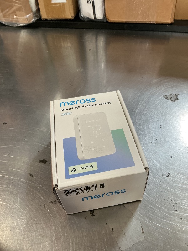 Photo 1 of meross Matter Smart Thermostat for Electric Baseboard Heater, Works with Alexa, HomeKit, Google, SmartThings, Programmable WiFi Thermostat for House, Energy Saving, App & Voice Control for Smart Home