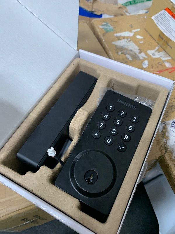 Photo 1 of Philips Smart Lock, Smart Door Lock Built-in WiFi, App Remote Control, Keyless Entry Door Lock for Front Door, Deadbolt Lock Auto Lock, Support Alexa & Google, IP54 Waterproof, Black